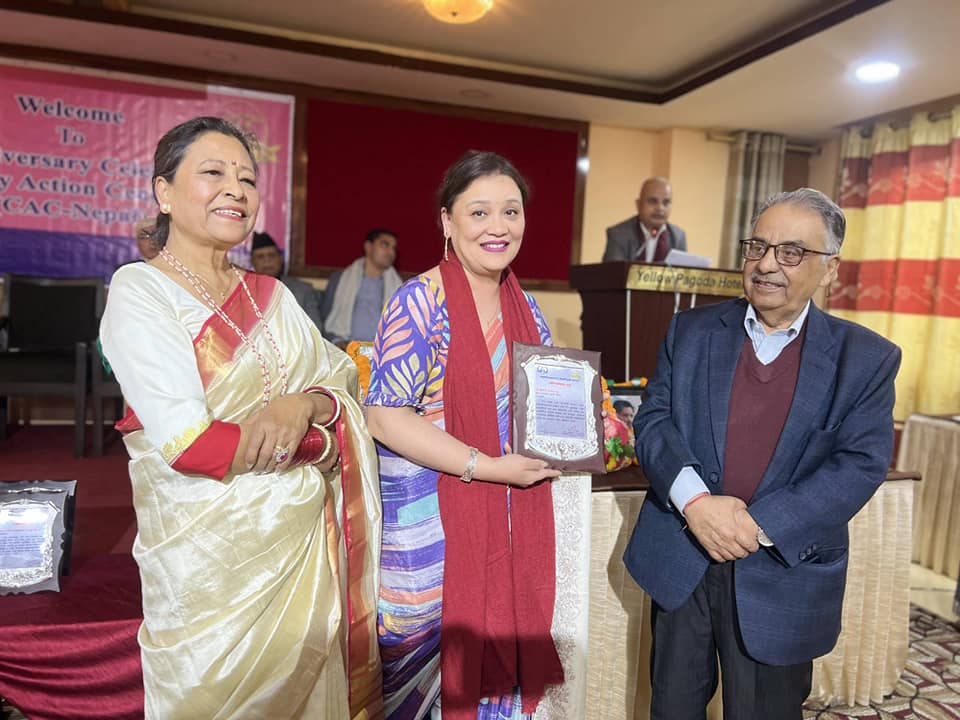 सिविन नेपालका कार्यकारी निर्देशक सुम्निमा तुलाधर महाबिरकान्ता अवार्डबाट सम्मानित