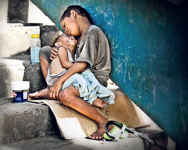 Street Children in Nepal